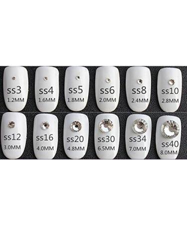Jollin SS34 Hotfix Crystal Rhinestones - 288PCS Glass with Flat Back for Easy Adhesive Attachment - Buy Online on GoSupps.com