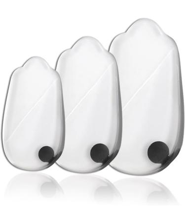 FRCOLOR Plantar Foot Orthotic Inserts - 2 Pairs Transparent Heel Cups for Pronation & Corrective Support | 9x4.5cm - Buy Online on GoSupps.com