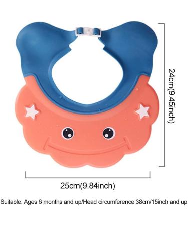 Adjustable Silicone Baby Shower Cap for Infants & Toddlers - Blue - Buy Online on GoSupps.com