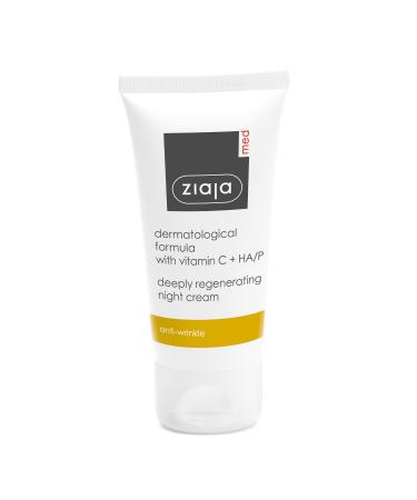 Ziaja Ziaja Med Regenerating Anti-Wrinkle Night Face Cream with Vitamin C and Hyaluronic Acid for Skin 25+ and 40+