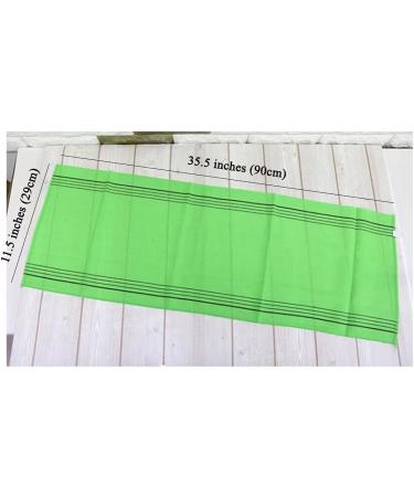 Korean Exfoliating Shower Towel Washcloth Set - Long | 2 Pack - Buy Online on GoSupps.com