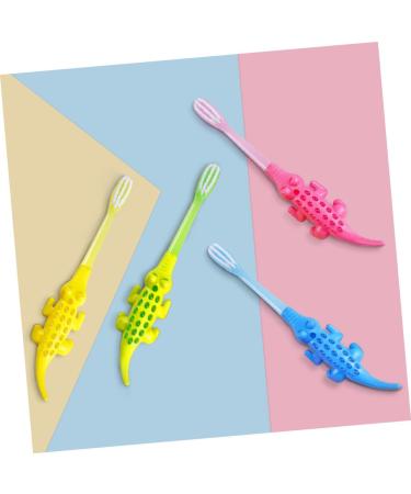 Beavorty 8-Pack Cartoon Animal Toothbrushes - Colorful Crocodile & Kids Training Brushes for Fun Oral Care - Buy Online on GoSupps.com