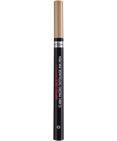 L'Or al Paris Unbelieva Brow Micro Tatouage 104 Chatain wiping felt pen with a triple tip up to 24 hours microblading effect - Buy Online on GoSupps.com
