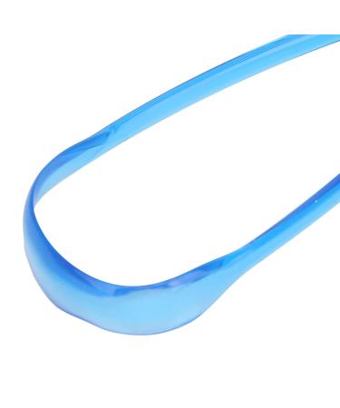 Buy Blue Tongue Scraper Cleaner | Portable Metal & Plastic Tongue Cleaning Brush Kit for Fresh Breath - Buy Online on GoSupps.com