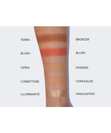  Pupa PUPA NEVER WITHOUT ALL IN ONE FACE PALLETTE No. 003 DARK SKIN 17.5 g. - Buy Online on GoSupps.com