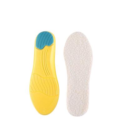 Exceart Winter Warm Insoles Sports Fleece Inserts Cuttable Furry Soft Shoe Insoles for Women Men Shoes Boots Wellies Slippers (35-40)