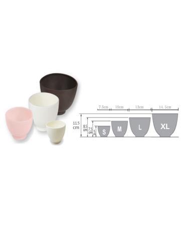 Elitzia ETBWP001 Silicone Color Mask Bowl - Cosmetic Salon Tool | 4 Size Options (10.5x7.5) - White Color - Buy Online on GoSupps.com