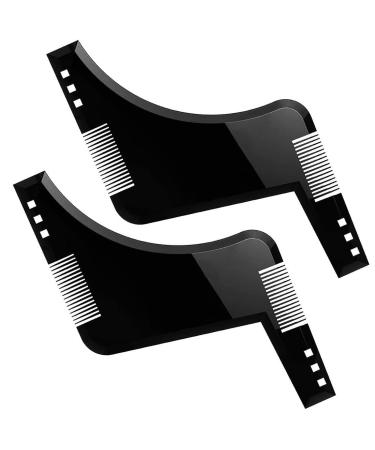 Barte template 2PCs Bart-template Bartkamm Bartic care beard forms for chin beard choral bare chicken beard template for child's light cutting beard ridge styling tool symmetrical and contour of the beard line - Buy Online on GoSupps.com