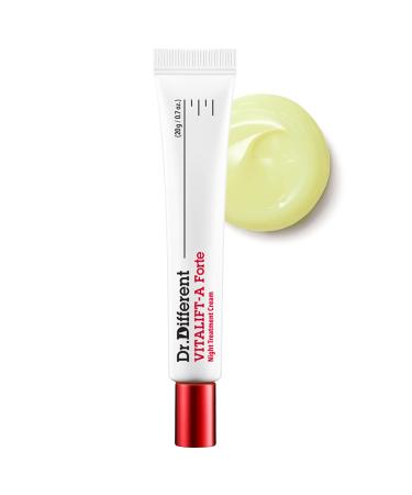 Dr.Different VITALIFT-A Forte - Retinal Intensive Anti-Aging Night Cream for Lifting & Firming-Anti-Wrinkle Face Moisturizer Cream with Vitamin A & Hyaluronic Acid Reduce Wrinkles & Fine Lines 0.7oz. - Buy Online on GoSupps.com