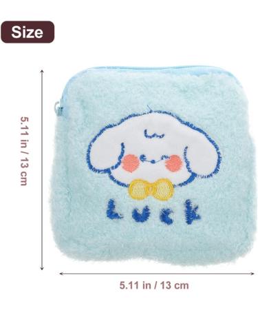 Healifty Sanitary Napkin Storage Bag 2pcs Plush Menstrual Pad Makeup Coin Travel Organizer - Buy Online on GoSupps.com