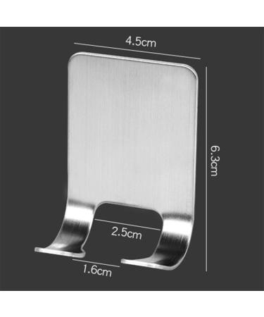 Buy Inherited 4 Self-Adhesive Razor Holder - Stainless Steel Wall Hook for Shower Bathroom & Kitchen Organizer - Buy Online on GoSupps.com