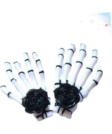 Beavorty 2 Pairs Skeleton hair clip hairpin hair clips for women barrettes for girls white decor Women hair clip halloween hairpin Gothic accessories lip gloss decorate Miss - Buy Online on GoSupps.com