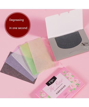 Oil Blotting Paper - 100 Sheets Natural Facial Tissue for Men, Women, and Students - Portable Oil Control with Natural Fragrance - Yellow - Buy Online on GoSupps.com