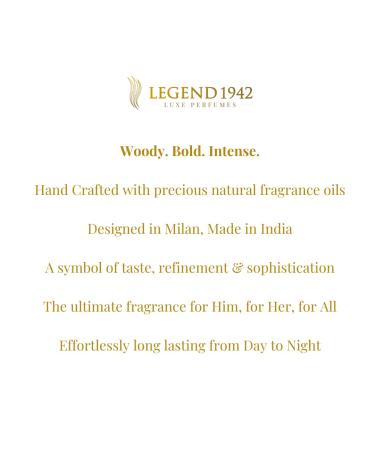 Legend 1942 Luxe Perfumes by Amitabh Bachchan | Heritage Black Long Lasting Perfume For Men & Women | Cologne - Woody Fragrance | Birthday Anniversary Husband Wife Gifts | Everyday Essentials | 100Ml - Buy Online on GoSupps.com