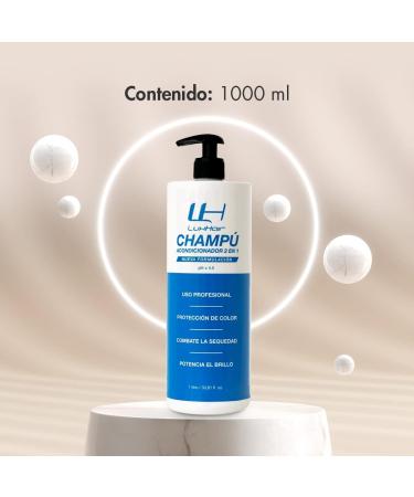 LuxHair Nourishing Shampoo for Natural and Synthetic Hair Colour Protection for Human Hair Wigs or Hair Prostheses | Brown and Dark | 1L | - Buy Online on GoSupps.com