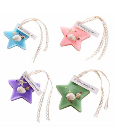 Star Shape Scented Wax Long-Lasting Solid Fragrance Air Freshener Fragrance Pendant Home Decor Scented Wax Slice for Mother's Day Birthday