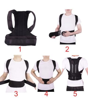 n/a Adjustable Back Posture Corrector Shoulder Lumbar Spine Brace Support Belt Health Care for Men Women Unisex (Color : Black Size : XL code) Handmade Full moon lofty ambition - Buy Online on GoSupps.com
