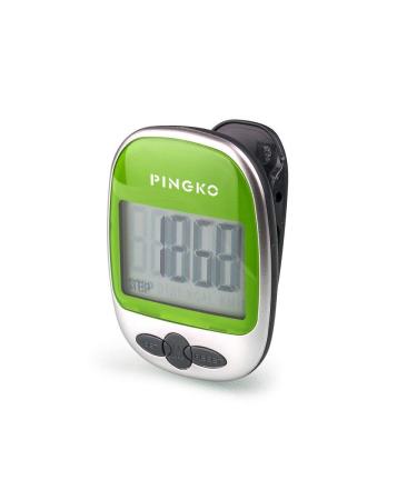 PINGKO Outdoor Multi-Function Portable Sport Pedometer Step/Distance/Calories/Counter - Green A1-Green