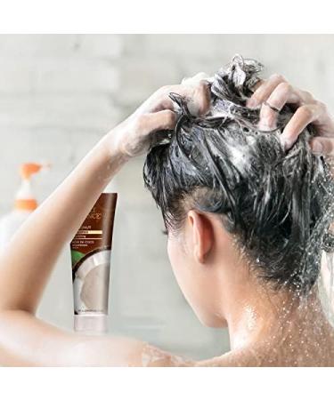 Desert Essence Coconut Shampoo 8 fl oz (Pack of 2) - Gluten Free Vegan Paraben Free - Organic Formula with Coconut, Hemp, Olive Oils, and Shea Butter - Buy Online on GoSupps.com