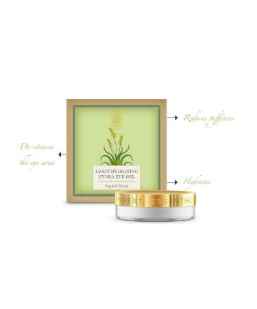 Buy Forest Essentials Light Hydrating Hydra Eye Gel 15 GM | Best Hydration for Eyes | International Shipping Available - Buy Online on GoSupps.com