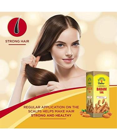 Dabur Badam Tail - 100% Pure Almond Oil - 50 ml - Buy Online on GoSupps.com