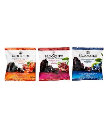Brookside Dark Chocolate Covered Fruit (40 Count Variety Pack)