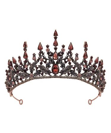 SWEETV Vintage Tiaras and Crowns for Women  Metal Queen Crown  Wedding Tiara for Bride  Crystal Birthday Quinceanera Pageant Prom Headpieces Purple