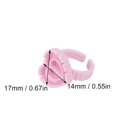 100PC Eyelash Glue Ring Cups - Disposable Adhesive Holders for Eyelash Extensions | Premium Eyelash Tools & Accessories - Buy Online on GoSupps.com