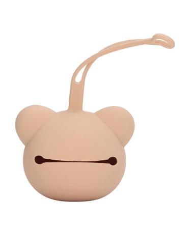 Silicone Pacifier Storage Case - Dustproof & Practical for Newborns | Soft Coffee Color Dental Glue Case - Buy Online on GoSupps.com