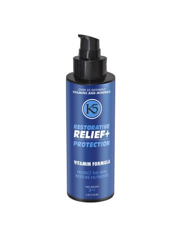K5 Restorative Relief+ Protection - Age-Defying Moisturizing Cream with Vitamins Collagen & Niacinamide - 3oz Made in USA for Youthful Skin - Buy Online on GoSupps.com