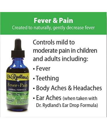 Dr. Rydland's Herbal Supplement for Fever & Pain Relief | KidsWellness Formula | PMS Body Aches & Headaches | 4 oz Bottle - Buy Online on GoSupps.com