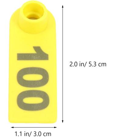 Balacoo 100pcs Sheep & Cattle Ear Tags - Durable Animal Identification & Livestock Number Tags - Buy Online on GoSupps.com