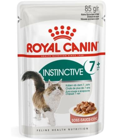 Royal Canin Instinctive 7+ in Gravy Adult Wet Cat Food 85g (Pack of 12) - Buy Online on GoSupps.com