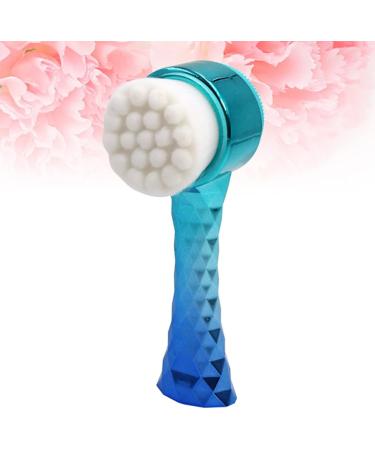 Buy 3D Gradient Blue Facial Exfoliator Brush - Double-Sided Skin Care Tool Pore Cleaner & Massager for Clear Skin - Buy Online on GoSupps.com