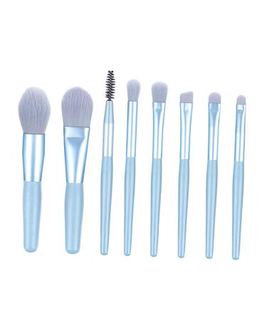 Baluue 8pcs Powder Brush Face Makeup Brushes Makeup Face Cosmetics Brush Kit Cosmetic Face Blue