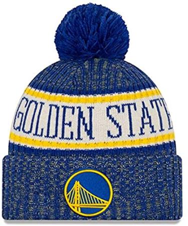 New Era NBA Sideline Sport Knit Winter Pom Knit Hat Beanie One Size Fits All Golden State Warriors - Buy Online on GoSupps.com