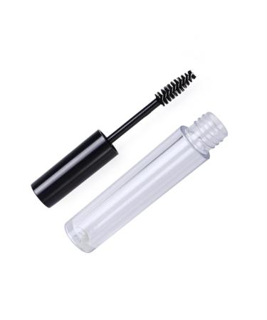 TOVINANNA 5pcs Empty Tube Empty Eyelash Tube Clear Mascara Tube Empty Mascara Bottle Funnel Black