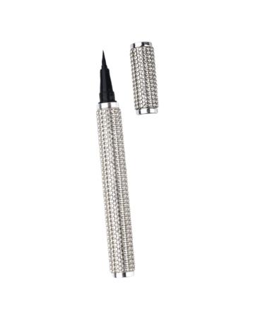 BIUDECO Liquid Eyeliner Cosmetic Eyeliner Pen Cosmetics Tool Eye Cosmetic Pen Gel Pu Sticker Drill Silver
