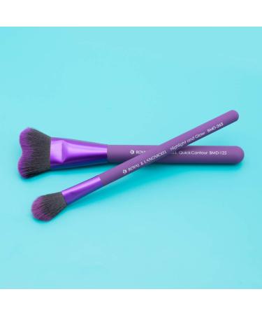 MODA Perfect Pairs Insta-Glow Makeup Kit with Contour and Highlight Brushes - Purple - Buy Online on GoSupps.com