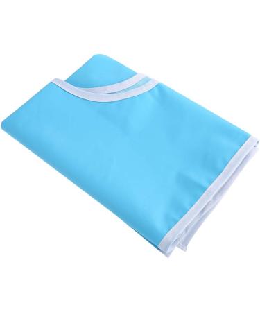 Eating Bib Clothes Protector Comfortable 2 Colors Optional Portable Waterproof Home Care Elderly Eat out for Older Adult(Light Blue) - Buy Online on GoSupps.com