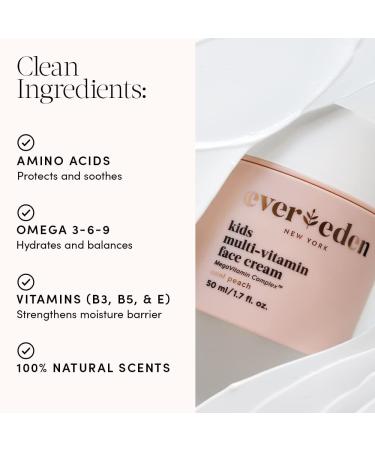 Evereden Kids Face Cream Melon Juice 1.7 oz | Plant-Based, Natural, Non-Toxic Moisturizer - Buy Online on GoSupps.com
