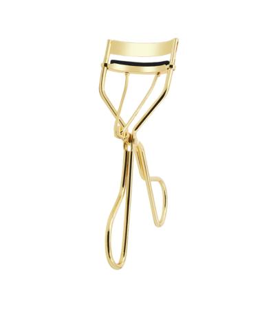 Eyelash Curler Handheld No Eye Lash Curler - Dramatically Curled Eyelashes Curler with Padded Handle for Long Lasting Effect Gold-plated-pvc Box
