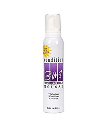 Condition 3-N-1 Mousse 6 Ounce Maximum With Sunscreen (177ml) (2 Pack) - Buy Online on GoSupps.com