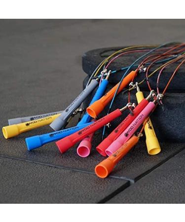 WOD Nation Speed Jump Rope - Adjustable for Boxing, MMA, Martial Arts & Fitness - Blazing Fast Endurance Workout for Men, Women & Kids - Black - Buy Online on GoSupps.com