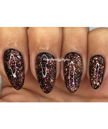 Bluesky Galaxy Chameleon GLITTER Flakes GALAXY 04 Nail Gel Polish UV LED Soak Off 10ml A Clear Gel with Chameleon Flakes A Black Gel Is Used as the first coat for the Effect in Picture SPECIAL PRICE - Buy Online on GoSupps.com