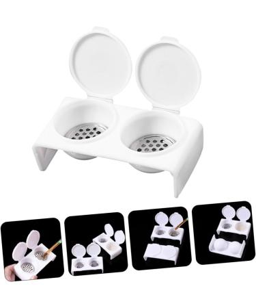 FRCOLOR Monomer Holder nail soaking bowl wash pen dappen dish for monomer bracket Stainless steel nail monomer dish with cover nail Pen wash cup liquid Acrylic manicure various tool - Buy Online on GoSupps.com