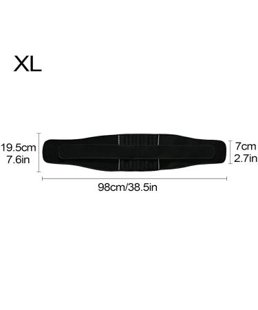 Lumbar Support Belt - Adjustable Lower Back Support Lumbar Wrap | Comfortable Waist Supports Lumbar Supports for Motorcycle Travel Sports Fitness Skiing Black XL - Buy Online on GoSupps.com
