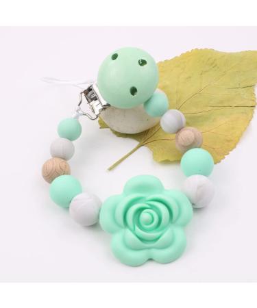 Schnuller Clip & Nipple Holder 12PC Wooden Dummy Clip Set for Babies & Children | 4 Colors Available - Buy Online on GoSupps.com