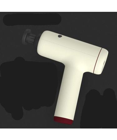 Deep Tissue Fascia Gun - Silent Electrical Massage Device for Muscle Relaxation | 5 Adjustable Settings | Physiotherapy Impact Tool (Black/White) - Buy Online on GoSupps.com