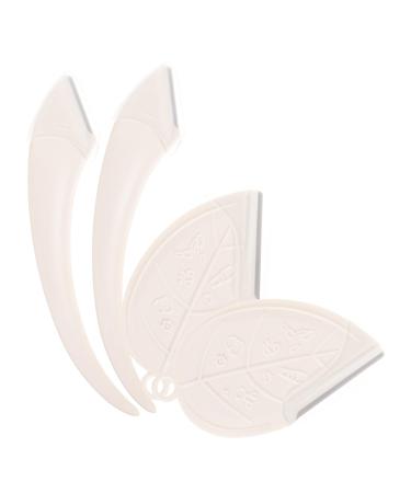 Mikinona Mikinona 4Pcs Shaver Abs Facial Razor For Women Face Razors Eye Brow Razors For Women Facial Razors For Women Face Razors For Women Face Hair Cutting Eyebrow Scissors